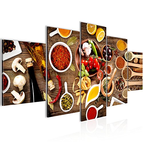 Küche - Gewürze Bild Kunstdruck auf Vlies-Leinwand S116
