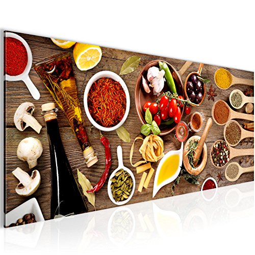 Küche - Gewürze Bild Kunstdruck auf Vlies-Leinwand S117