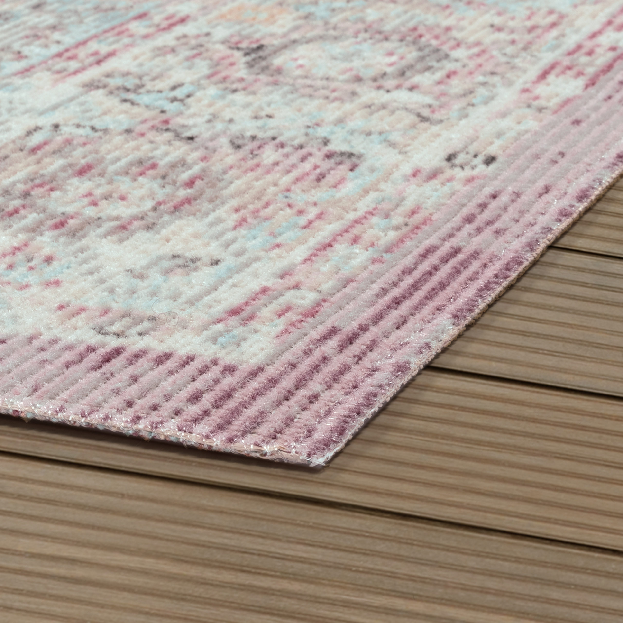 Mirai Orient-Look GmbH & Outdoor-Teppich Balkon Rot In- Trading Pink |